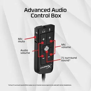 HyperX Cloud II Gaming Headset Open Box, Virtual 7.1 Surround Sound, 53mm Drivers, Detachable Noise-Cancelling Microphone, Multi-Platform Gaming Audio Headset