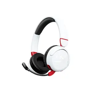 HyperX Cloud Mini Wireless Lightweight Gaming Headset White Edition, Compact Wireless Gaming Audio System, Lightweight Comfort Design, Gaming Headphones