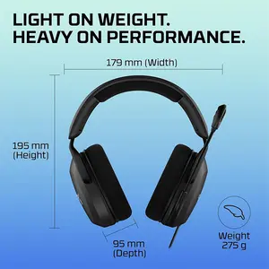 HyperX Cloud Stinger 2 Core Gaming Headset, Lightweight Gaming Audio System, Adjustable Microphone Design, Comfortable Multi-Platform Gaming Headphones