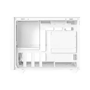 ID-COOLING FLOW 500 AIR WHITE Micro-ATX PC Case, 403mm GPU Support, 360mm Top Radiator, 180mm CPU Cooler Clearance, 3 Pre-Installed 120mm Fans, Tempered Glass Panel & USB Type-C Front I/O