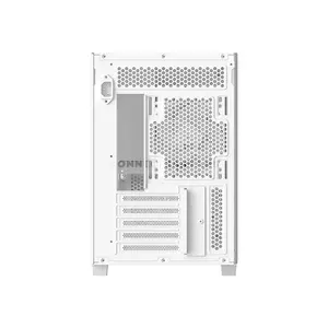 ID-COOLING FLOW 500 AIR WHITE Micro-ATX PC Case, 403mm GPU Support, 360mm Top Radiator, 180mm CPU Cooler Clearance, 3 Pre-Installed 120mm Fans, Tempered Glass Panel & USB Type-C Front I/O