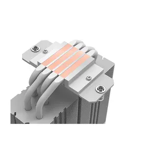 ID-COOLING FROZN A410 DW White CPU Air Cooler, Dual 120mm PWM Fans, 4 Direct-Touch Heatpipes, Tower Air Cooler for Intel & AMD Processors
