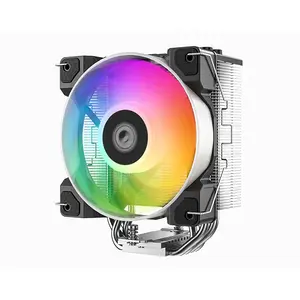ID-COOLING SE-214-XT DF ARGB Black CPU Air Cooler,120mm ARGB PWM Fans, 4 Direct-Touch Heatpipes, Tower Air Cooler for Intel & AMD Processors