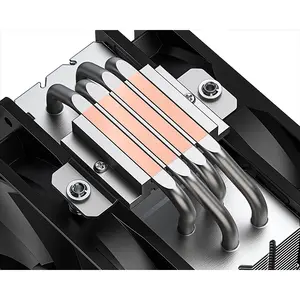 ID-COOLING SE-214-XT V2 PLUS CPU Air Cooler, Dual 120mm PWM Fans, 4 Direct-Touch Heatpipes, Tower Air Cooler for Intel & AMD Processors