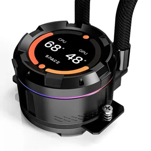 ID-COOLING SL360 XE LCD 360mm Liquid CPU Cooler, Triple Fan Premium AIO Water Cooling System with LCD Display and ARGB Lighting