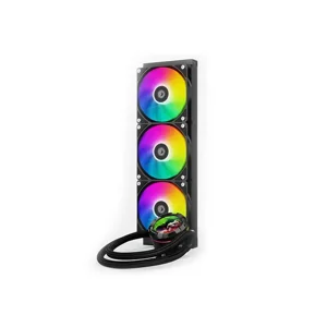 ID-COOLING SL360 XE LCD 360mm Liquid CPU Cooler, Triple Fan Premium AIO Water Cooling System with LCD Display and ARGB Lighting