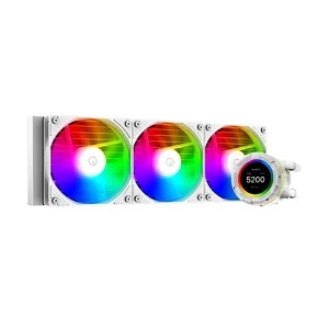 ID-COOLING SL360 XE LCD 360mm Liquid CPU Cooler, Triple Fan Premium AIO Water Cooling System with LCD Display and ARGB Lighting