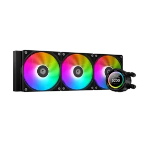 ID-COOLING SL360 XE LCD 360mm Liquid CPU Cooler, Triple Fan Premium AIO Water Cooling System with LCD Display and ARGB Lighting