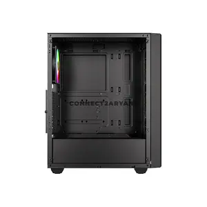 ID-COOLING WARE 310 ARGB Black ATX PC Case, 320mm GPU Support, 360mm Front Radiator, 4 Pre-Installed 120mm Fans, 160mm CPU Cooler Clearance & Tempered Glass Side Panel