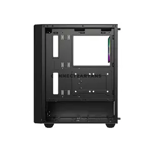 ID-COOLING WARE 310 ARGB Black ATX PC Case, 320mm GPU Support, 360mm Front Radiator, 4 Pre-Installed 120mm Fans, 160mm CPU Cooler Clearance & Tempered Glass Side Panel