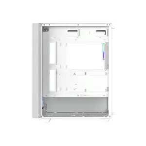 ID-COOLING WARE 310 ARGB WHITE ATX PC Case, 320mm GPU Support, 360mm Front Radiator, 4 Pre-Installed 120mm Fans, 160mm CPU Cooler Clearance & Tempered Glass Side Panel