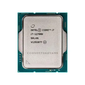 Intel Core i7-12700K Desktop Processor 12 Cores 20 Threads, Up to 5.00GHz Turbo Boost Clock, Unlocked Multiplier, 25MB Smart Cache, LGA1700 Alder Lake Gaming and Productivity CPU