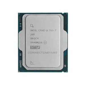 Intel Core Ultra 7 265 Desktop Processor, 20 Cores and 20 Threads, Up to 5.3GHz Max Boost Clock, LGA1851 Socket, Integrated Graphics, Arrow Lake High-Performance Desktop CPU