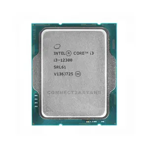 Intel Core i3-12300 Desktop Processor 4 Cores 8 Threads, Up to 4.40GHz Turbo Boost Clock, Integrated Graphics, 12MB Smart Cache, LGA1700 Alder Lake Desktop and Productivity CPU
