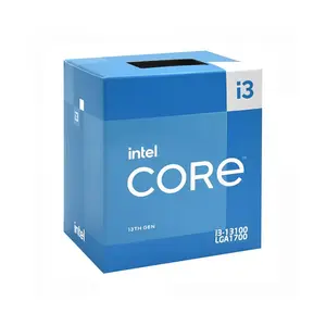 Intel Core i3-13100 Desktop Processor 4 Cores 8 Threads, Up to 4.50GHz Turbo Boost Clock, Integrated Graphics, 12MB Smart Cache, LGA1700 Raptor Lake Desktop CPU