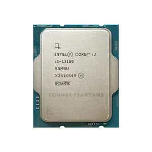 Intel Core i3-13100 Desktop Processor 4 Cores 8 Threads, Up to 4.50GHz Turbo Boost Clock, Integrated Graphics, 12MB Smart Cache, LGA1700 Raptor Lake Desktop CPU