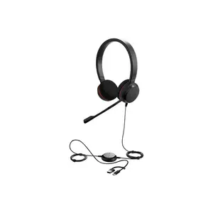 Jabra Evolve 20 4999-823-169 MS Stereo Professional Wired Office Headset, USB-C/A Connectivity, Noise-Cancelling Microphone, Wideband Audio, Inline Call Controls & Microsoft Teams Compatible