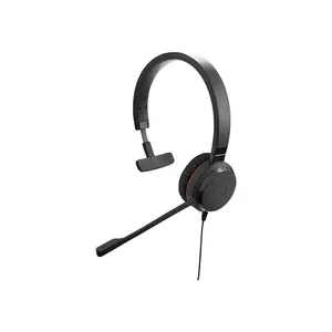 Jabra Evolve 30 II UC Stereo Headset, USB-A & 3.5mm Connectivity, Noise-Cancelling Microphone, In-Line Call Control, Professional UC Wired Headset