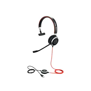 Jabra Evolve 40 6393-823-109 MS Mono Professional Wired Office Headset, 28mm Speaker, USB & 3.5mm Connectivity, Noise-Cancelling Microphone, Integrated Busylight, HD Voice & PeakStop Technology