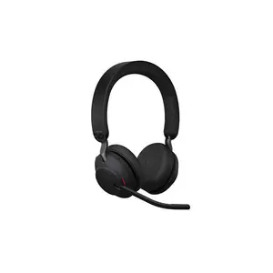 Jabra Evolve2 65 26599-999-989 MS Stereo Professional Wireless Office Headset with Charging Stand, 40mm Speakers, 3-Microphone Technology, Bluetooth 5.0, Jabra Link 390a USB-A Adapter, 30m Wireless Range & Up to 37 Hours Battery