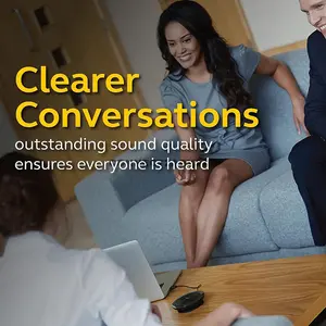 Jabra Speak 510 MS Portable USB & Bluetooth Speakerphone, Microsoft-Optimized Conference Speaker, Omnidirectional Microphone, 360° Coverage, Up to 15 Hours Talk Time, Bluetooth 3.0, USB 2.0, 30m Wireless Range, 7510-109
