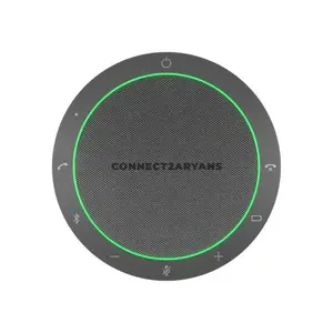 Jabra Speak2 55 Black Portable Conferencing Speakerphone, Full Duplex Audio, 4-Microphone Beamforming Array, USB-C / USB-A, Bluetooth, Up to 12 Hours Battery Life, IP64 Dust & Water Resistance