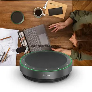 Jabra Speak2 75 Portable Bluetooth Conferencing Speakerphone, 65mm Full-Range Speaker, 4 Beamforming MEMS Microphones, Full Duplex Audio, USB-C / USB-A, Bluetooth 5.2, IP64, Up to 32 Hours Talk Time