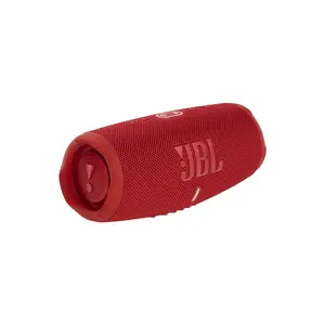 JBL Charge 5 Waterproof Portable Bluetooth Speaker Red Edition, Rugged Wireless Audio System, Portable High-Power Sound Performance, Outdoor Bluetooth Speaker