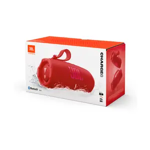 JBL Charge 6 Waterproof Portable Bluetooth Speaker Red Edition, Portable Wireless Audio System, High-Capacity Battery Design, Premium Outdoor Sound Speaker