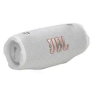 JBL Charge 6 Waterproof Portable Bluetooth Speaker White Edition, Portable Wireless Audio System, High-Capacity Battery Design, Premium Outdoor Sound Speaker