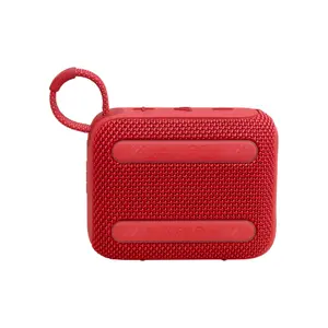 JBL Go 4 Portable Bluetooth Wireless Speaker Red Edition, Compact Waterproof Audio System, Ultra-Portable Design, Wireless Outdoor Sound Speaker