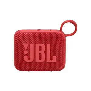 JBL Go 4 Portable Bluetooth Wireless Speaker Red Edition, Compact Waterproof Audio System, Ultra-Portable Design, Wireless Outdoor Sound Speaker
