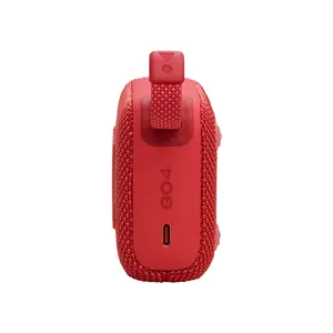 JBL Go 4 Portable Bluetooth Wireless Speaker Red Edition, Compact Waterproof Audio System, Ultra-Portable Design, Wireless Outdoor Sound Speaker