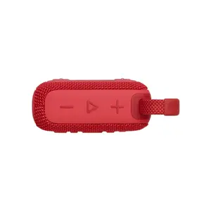 JBL Go 4 Portable Bluetooth Wireless Speaker Red Edition, Compact Waterproof Audio System, Ultra-Portable Design, Wireless Outdoor Sound Speaker