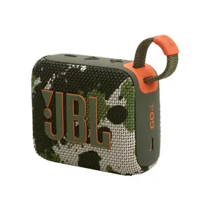 JBL Go 4 Portable Bluetooth Wireless Speaker Squad Edition, Compact Waterproof Audio System, Ultra-Portable Design, Wireless Outdoor Sound Speaker