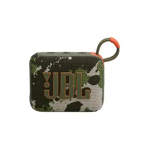 JBL Go 4 Portable Bluetooth Wireless Speaker Squad Edition, Compact Waterproof Audio System, Ultra-Portable Design, Wireless Outdoor Sound Speaker