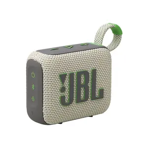 JBL Go 4 Portable Bluetooth Wireless Speaker Sand Edition, Compact Waterproof Audio System, Ultra-Portable Design, Wireless Outdoor Sound Speaker