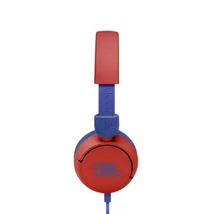 JBL JR310 Kids On-Ear Wired Headphones Red Edition, Safe Audio Listening Design, Lightweight Kids Headset, Comfortable Educational and Entertainment Headphones
