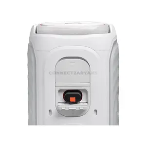 JBL PartyBox 130 White Portable Party Speaker, 200W RMS JBL Sound, AI Sound Boost, Bluetooth 6.0, Dynamic Lightshow, Up to 15-Hour Battery, IPX4 Splashproof, Auracast, Dual Mic & Guitar Inputs, USB-C Audio