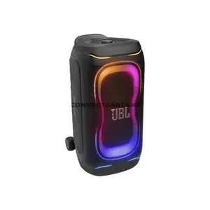 JBL PartyBox 330 Black Portable Party Speaker, 280W JBL Sound, AI Sound Boost, Bluetooth 6.0, Adaptive Lightshow, 18-Hour Battery, IPX4 Splashproof, Auracast, Dual Mic & Guitar Inputs, Wheels & Handle
