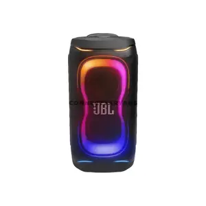 JBL PartyBox 330 Black Portable Party Speaker, 280W JBL Sound, AI Sound Boost, Bluetooth 6.0, Adaptive Lightshow, 18-Hour Battery, IPX4 Splashproof, Auracast, Dual Mic & Guitar Inputs, Wheels & Handle