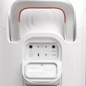 JBL PartyBox 330 White Portable Party Speaker, 280W JBL Sound, AI Sound Boost, Bluetooth 6.0, Adaptive Lightshow, 18-Hour Battery, IPX4 Splashproof, Auracast, Dual Mic & Guitar Inputs, Wheels & Handle