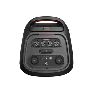 JBL PartyBox Stage 320 Black Portable Party Speaker, 240W RMS JBL Pro Sound, AI Sound Boost, Bluetooth 5.4, Adaptive Lightshow, 18-Hour Battery, IPX4 Splashproof, Auracast, Dual Mic & Guitar Inputs, Wheels & Handle