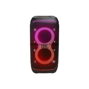 JBL PartyBox Stage 320 Black Portable Party Speaker, 240W RMS JBL Pro Sound, AI Sound Boost, Bluetooth 5.4, Adaptive Lightshow, 18-Hour Battery, IPX4 Splashproof, Auracast, Dual Mic & Guitar Inputs, Wheels & Handle