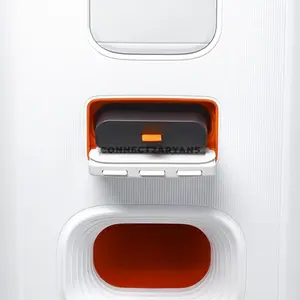 JBL PartyBox Stage 320 White Portable Party Speaker, 240W RMS JBL Pro Sound, AI Sound Boost, Bluetooth 5.4, Adaptive Lightshow, 18-Hour Battery, IPX4 Splashproof, Auracast, Dual Mic & Guitar Inputs, Wheels & Handle