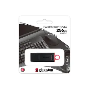 Kingston DataTraveler Exodia USB 3.2 Gen 1 Flash Drive, Up to 100MB/s Read Speed, Cap Design, USB-A Portable Storage Drive, DTX Series