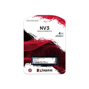 Kingston NV3 PCIe 4.0 NVMe M.2 SSD 4TB Internal Solid State Drive, M.2 2280, PCIe Gen 4x4, Up to 6,000MB/s Read & 5,000MB/s Write, 3D NAND Storage Upgrade