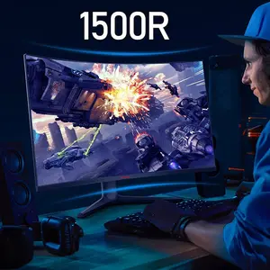 KOORUI 32E6QC 32-Inch Curved QHD Gaming Monitor, 2560×1440 Resolution, 170Hz Refresh Rate, Curved Display Design, High-Speed Gaming Visual Experience, Competitive Gaming Monitor