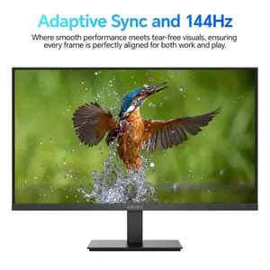 KOORUI E2711K 27 Inch FHD 144Hz IPS Gaming Monitor, Full HD Resolution, Frameless IPS Panel Design, High Refresh Rate Gaming Display