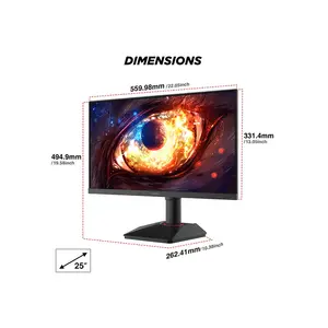 KOORUI G2511E 25 Inch FHD 320Hz IPS Gaming Monitor, Full HD Resolution, Ultra High Refresh Rate Design, Competitive Esports Gaming Display